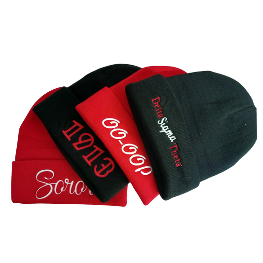 DST Embroidered Knit Hats
