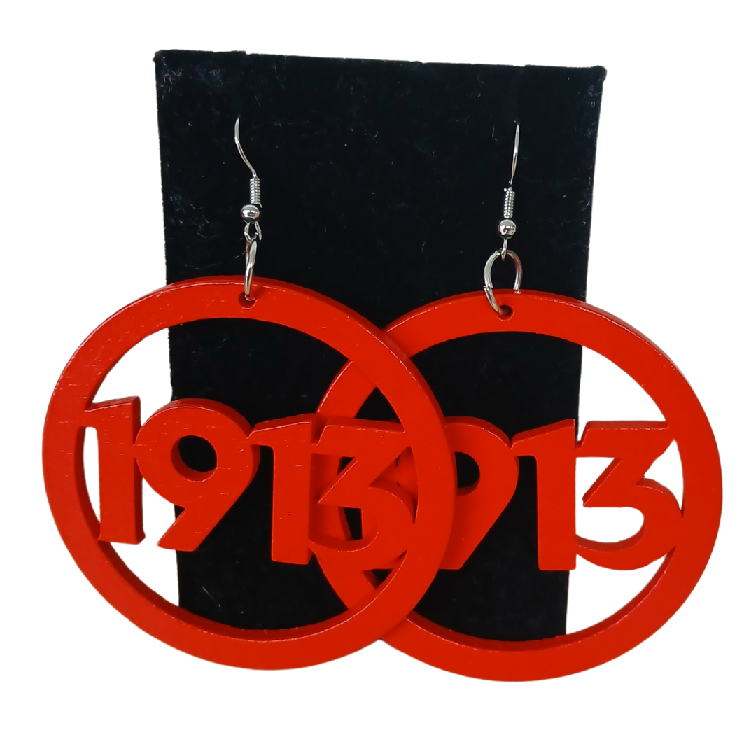 1913 Wood Earrings