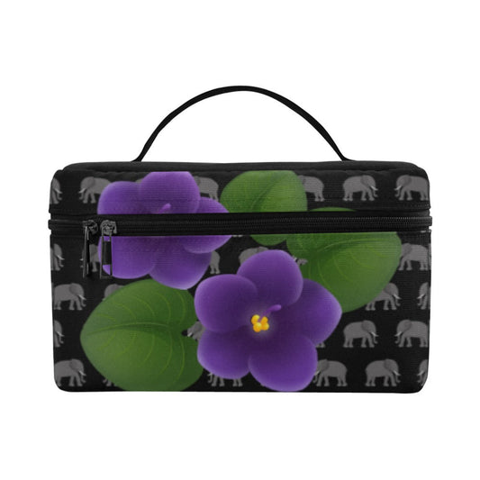 Violet and Elephant Cosmetic Bag
