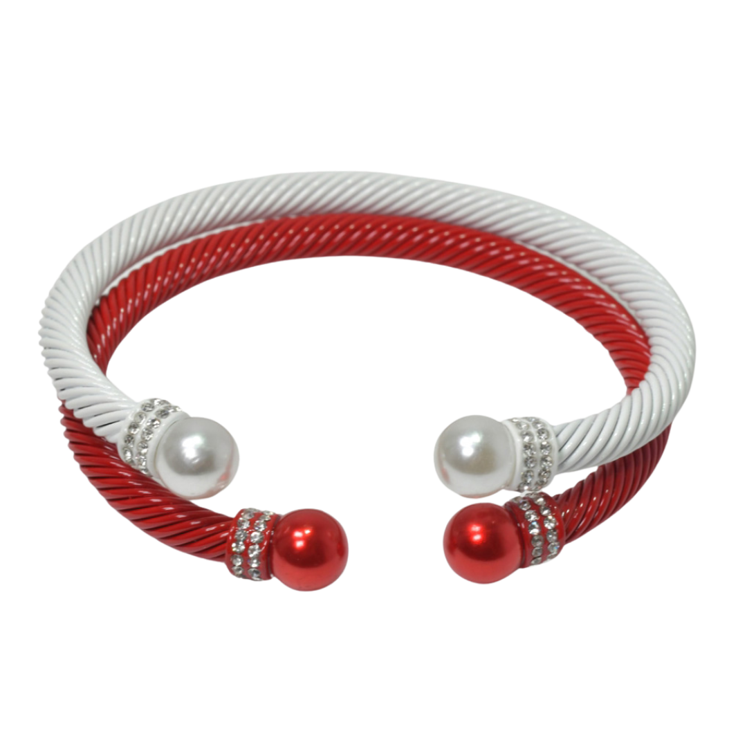 Cable Bangle Bracelets