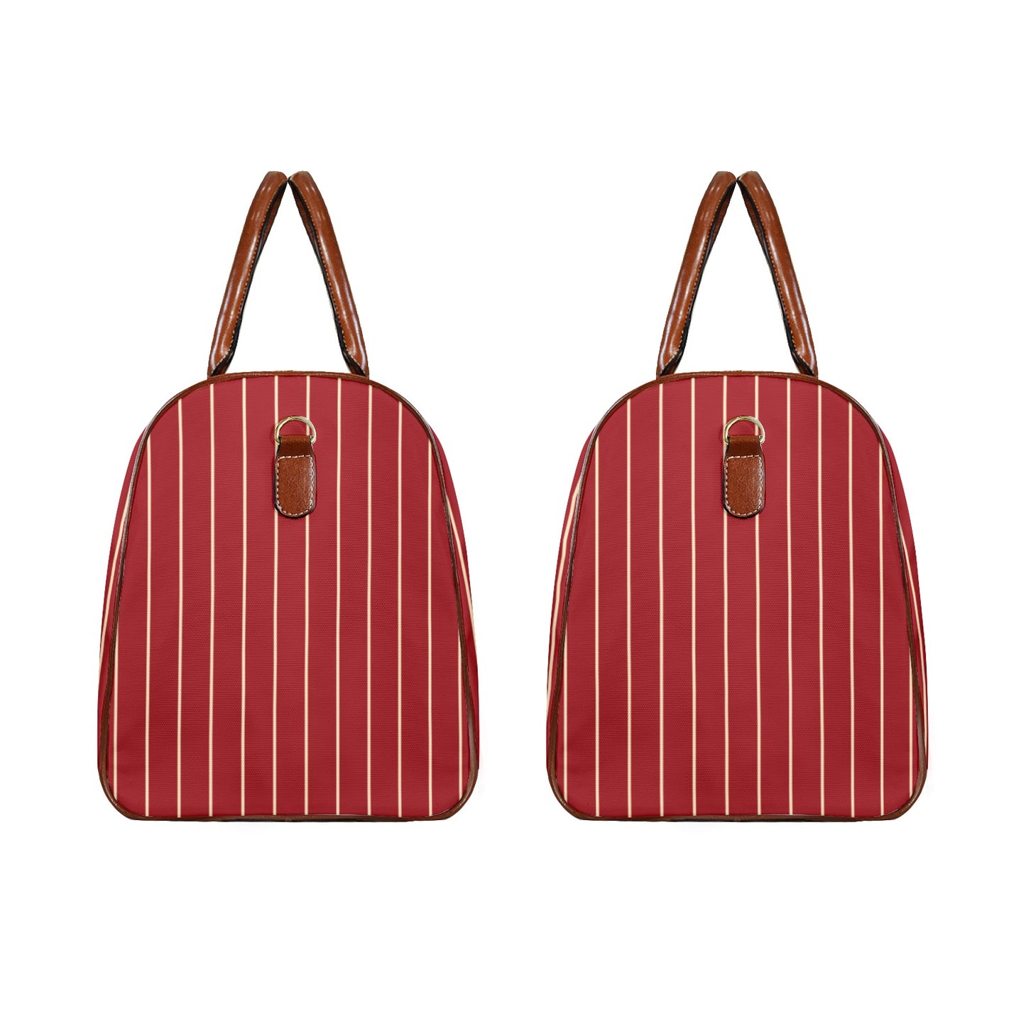 Crest Striped Duffle Bag