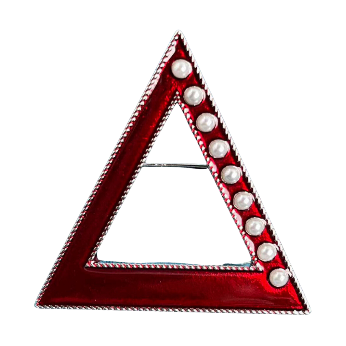Pyramid & Pearls Lapel Pin