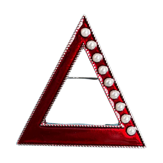 Pyramid & Pearls Lapel Pin