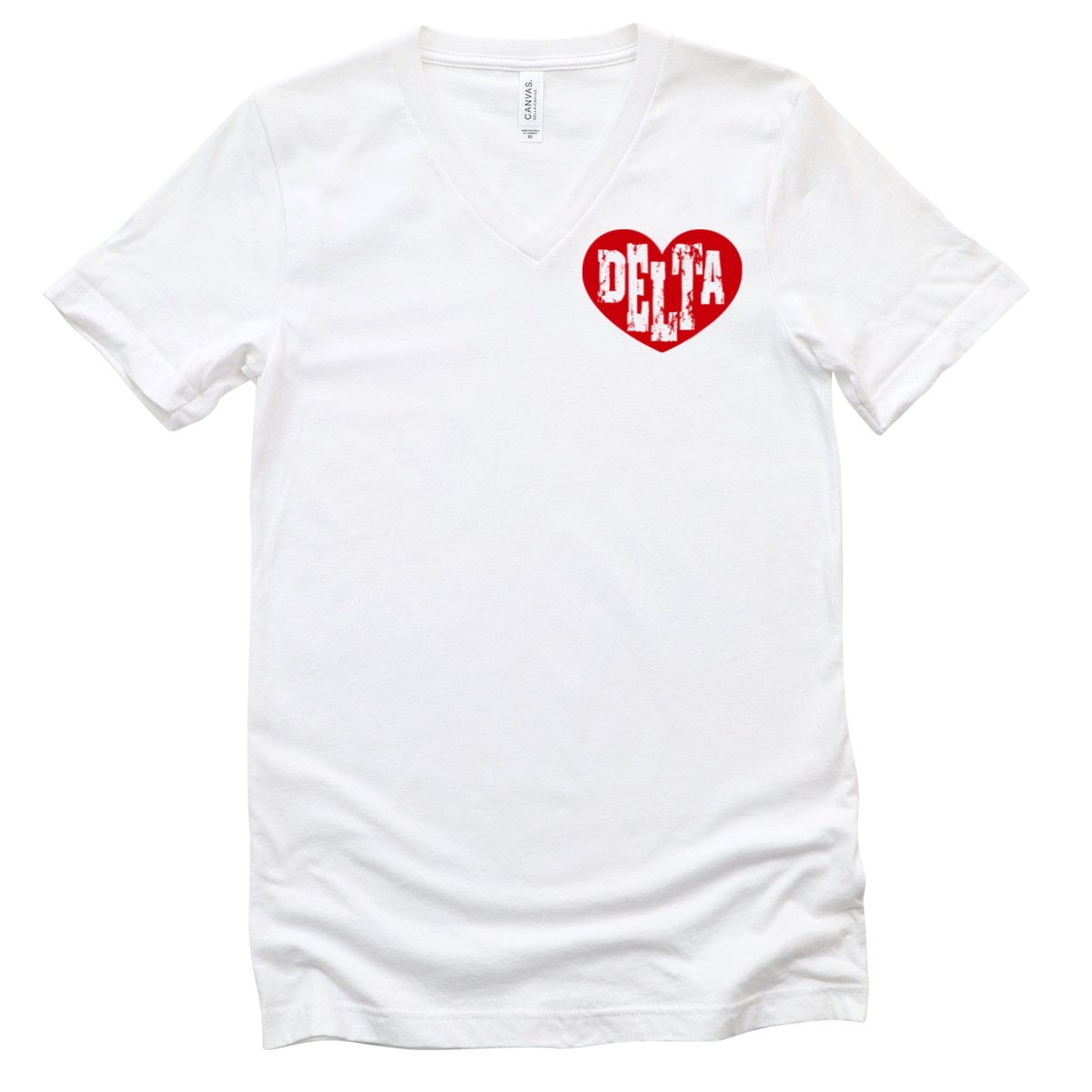Delta in My Heart V-Neck Tee