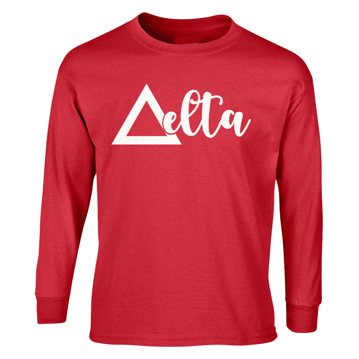 D is for Delta LS Flock Tee