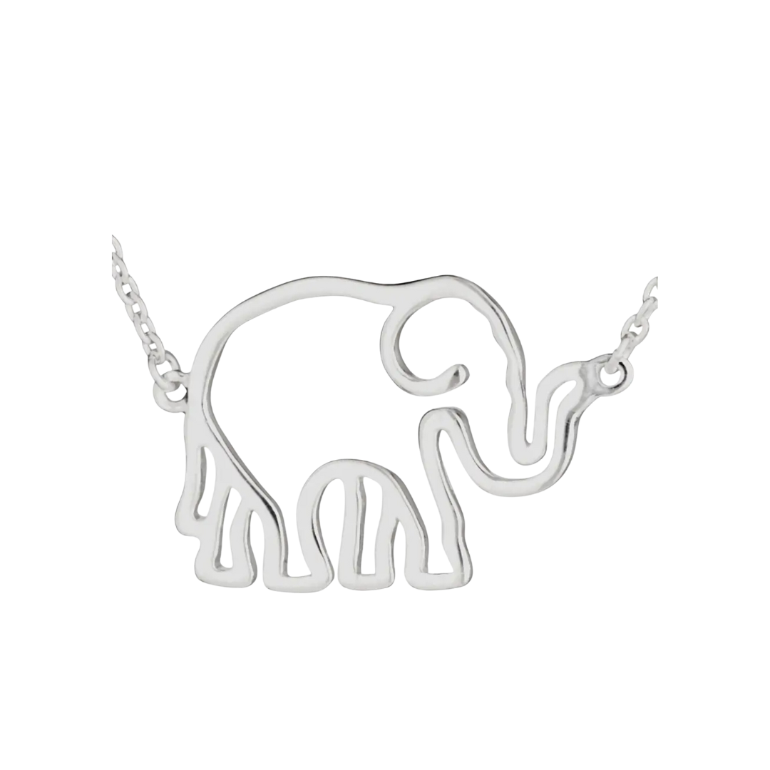 Elephant Silhouette Necklace
