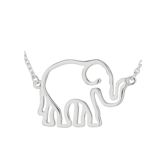 Elephant Silhouette Necklace