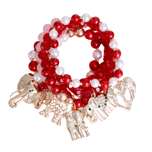 Elephant Stack Bracelet Set