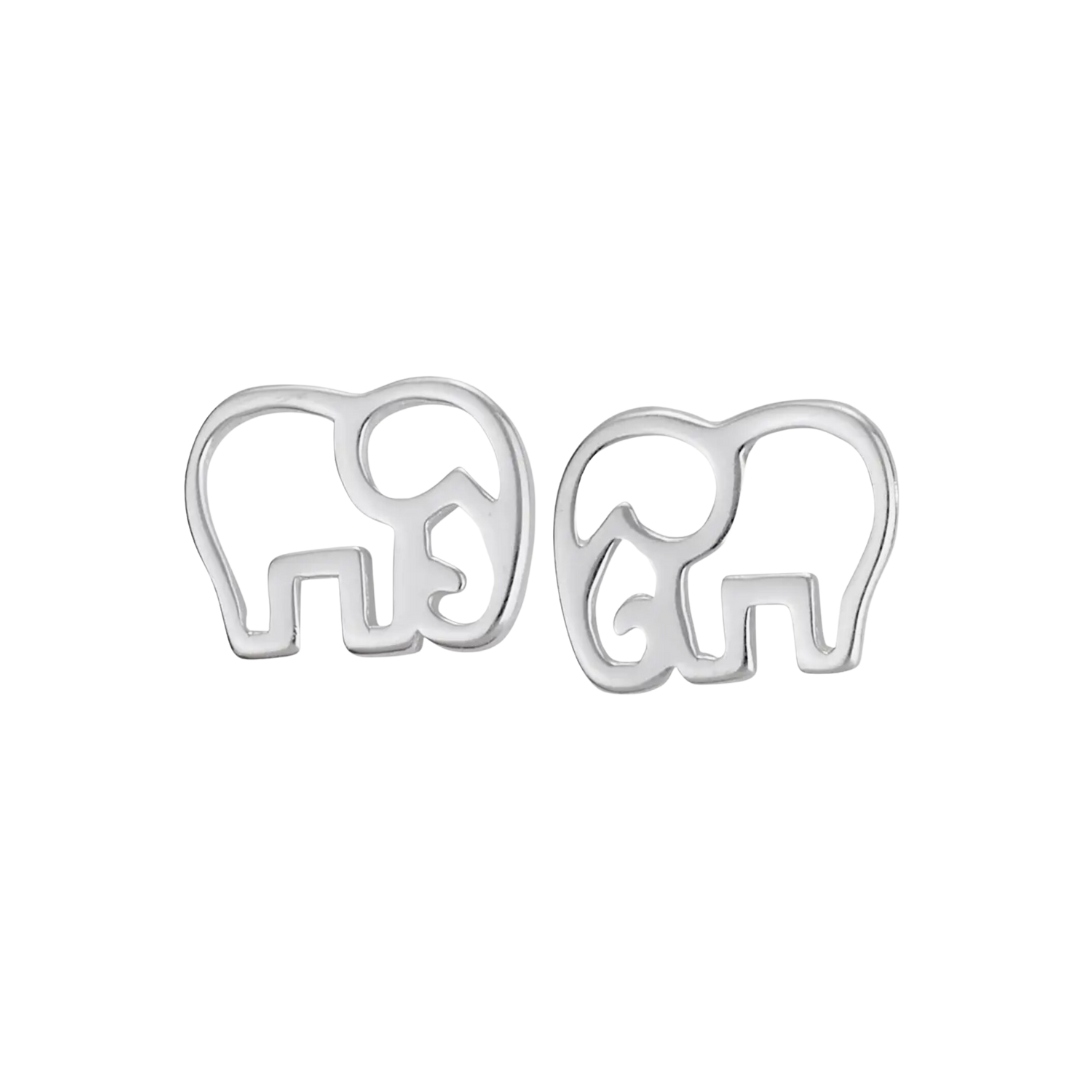 Elephant Silhouette Earrings