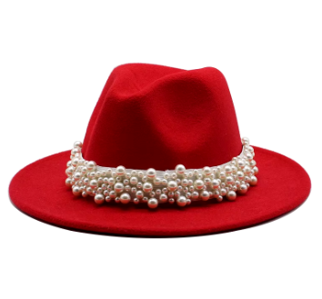 Pearl Band Brim Hat