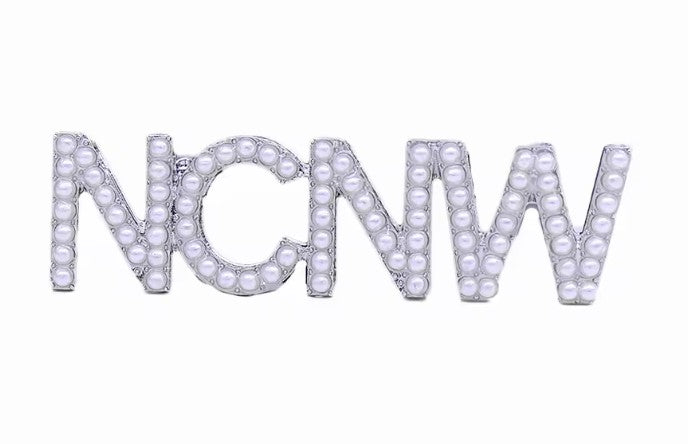 NCNW Pearl Letter Lapel Pin