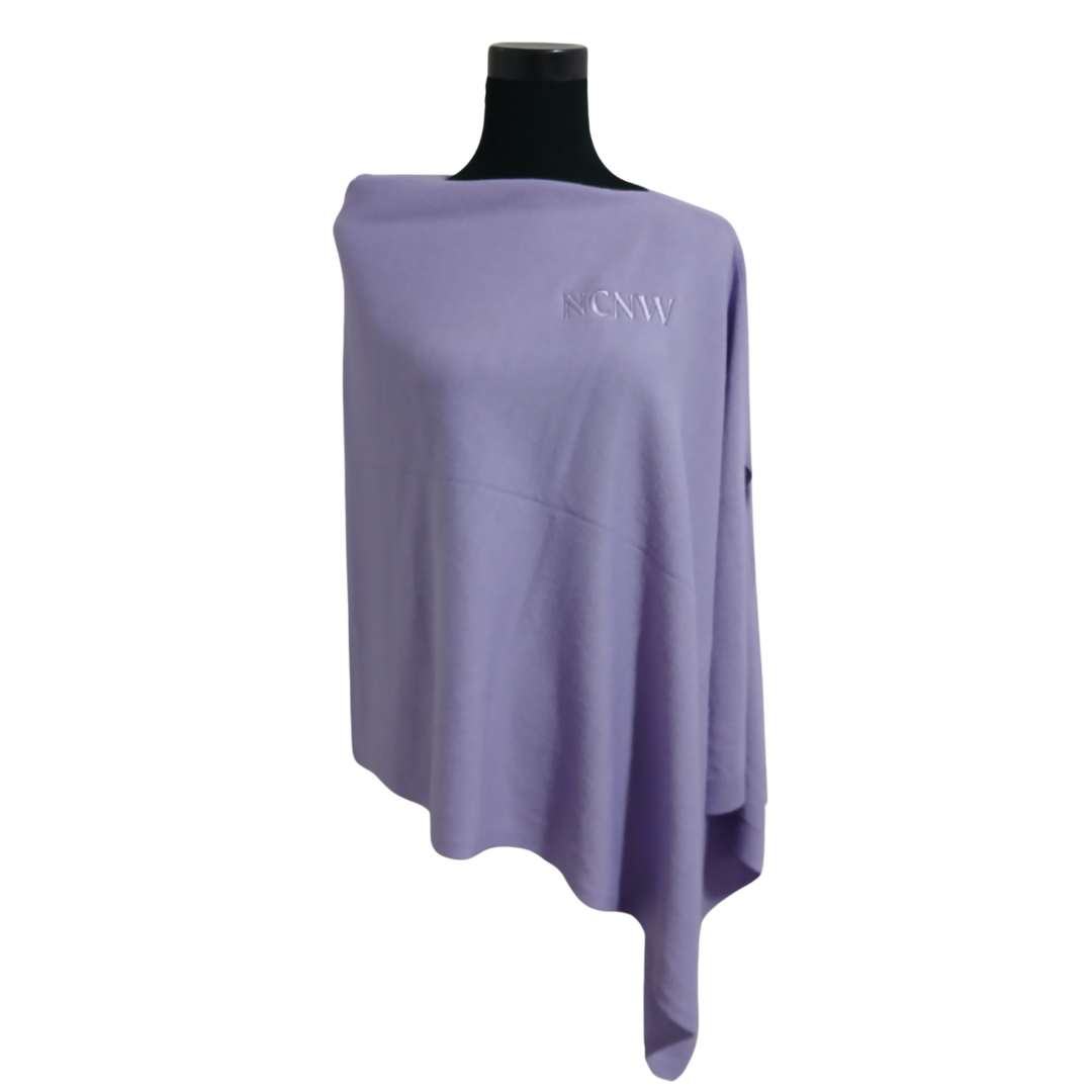 NCNW Embroidered Scarf Poncho