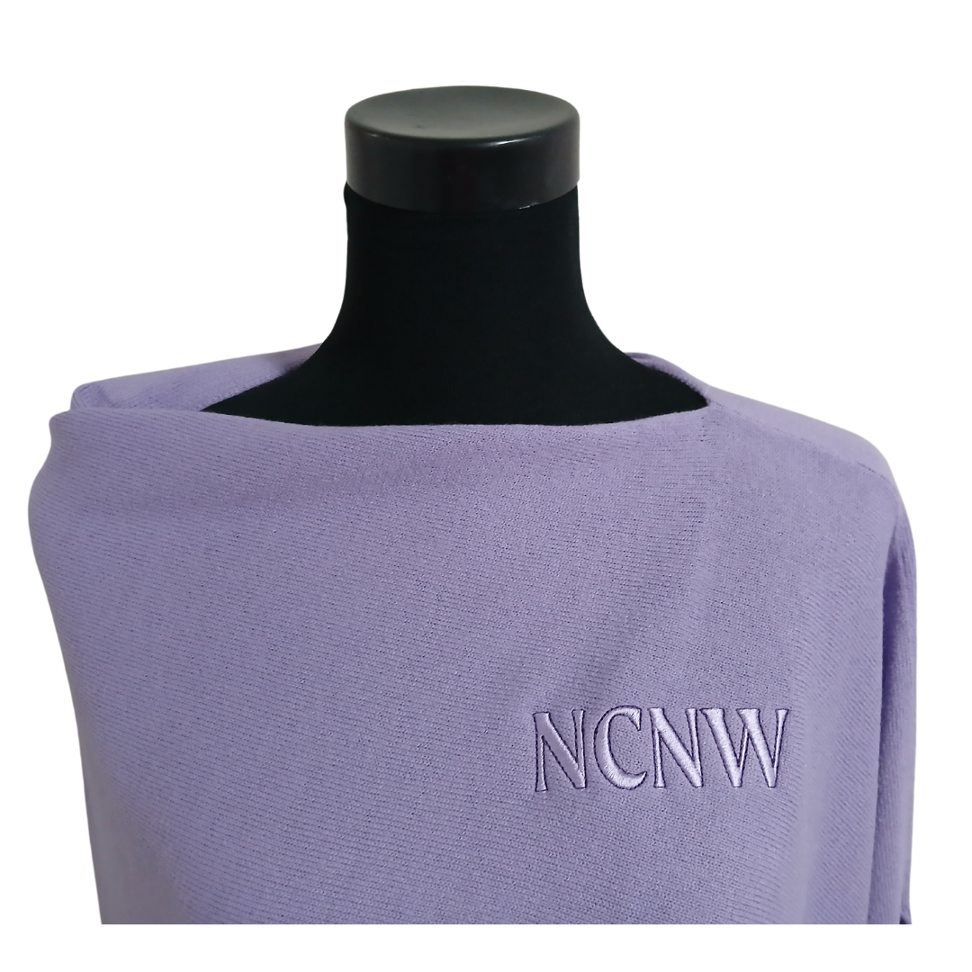 NCNW Embroidered Scarf Poncho