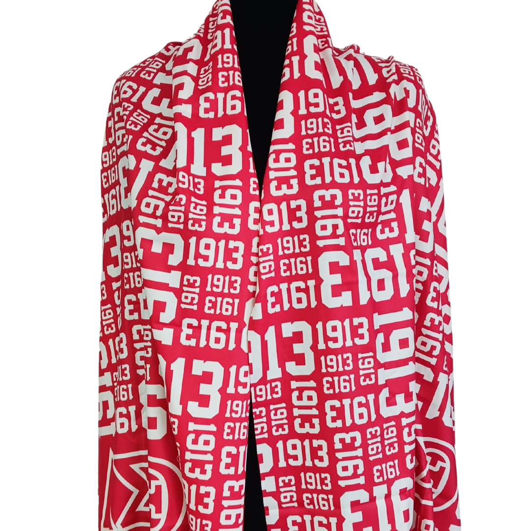 Red and Cream Shawl