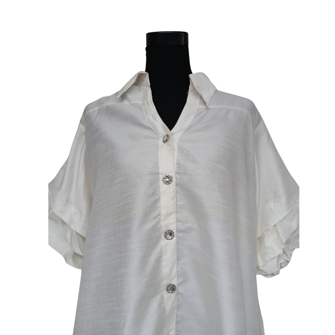 Hi-Low Button Down Shirt Dress