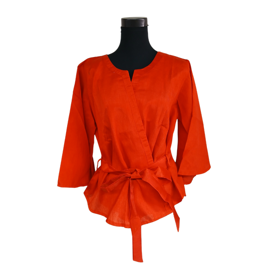 Batwing Wrap Blouse