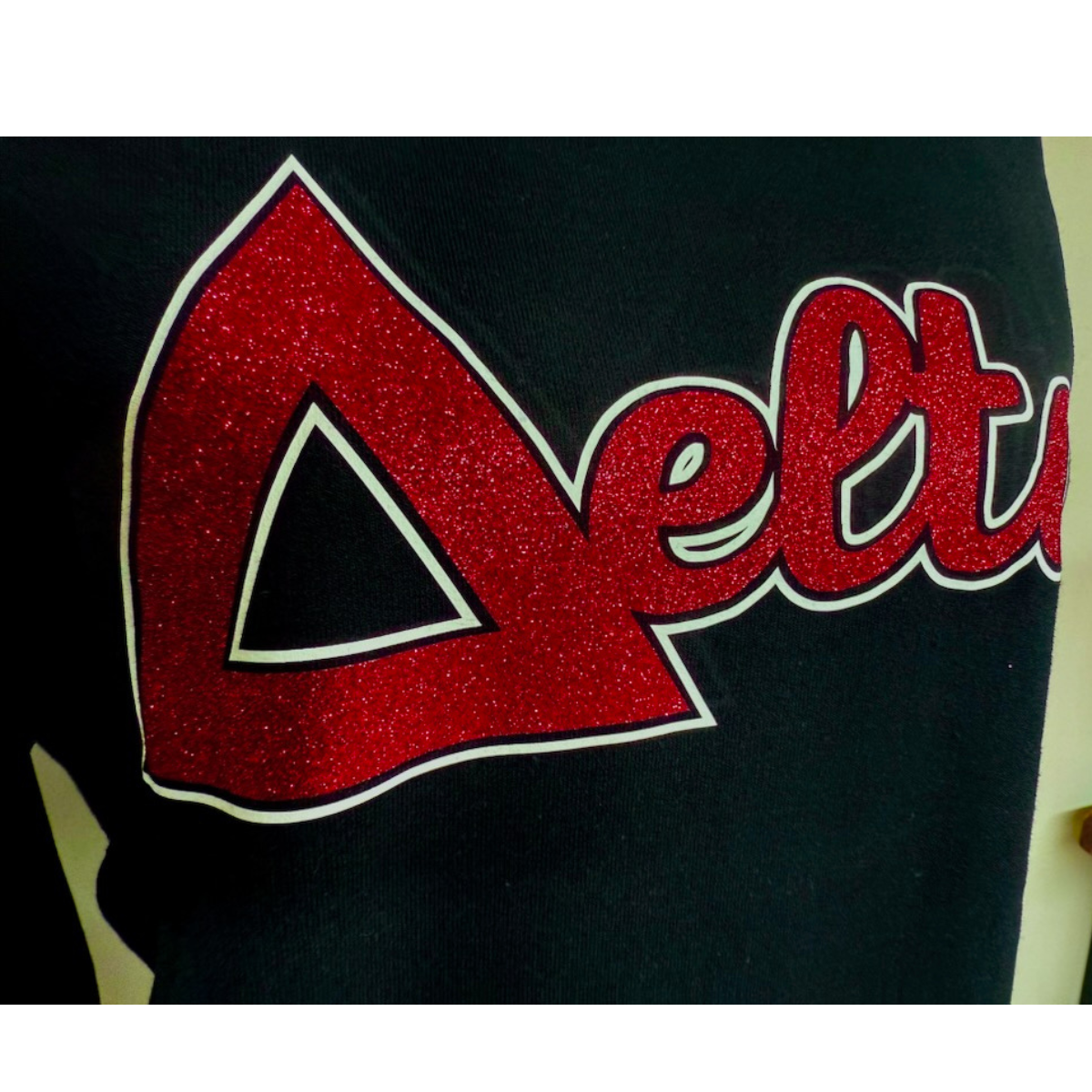 The Delta Symbol Glitter Sweatshirt