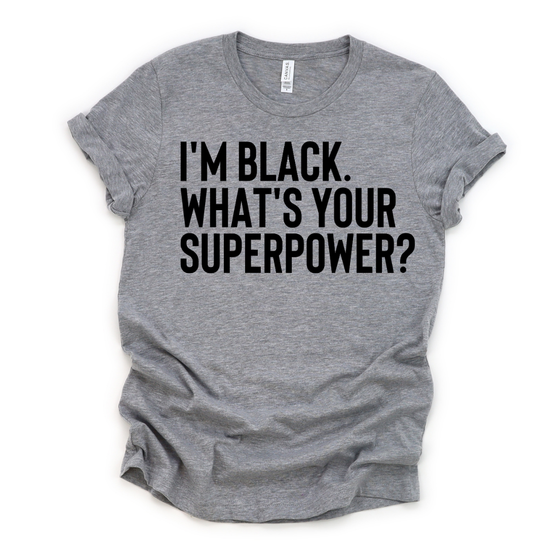 Black Superpower Tee