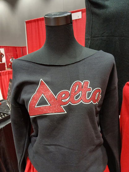 The Delta Symbol Glitter Sweatshirt