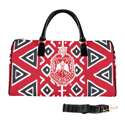 African Print Crest Duffle Bag