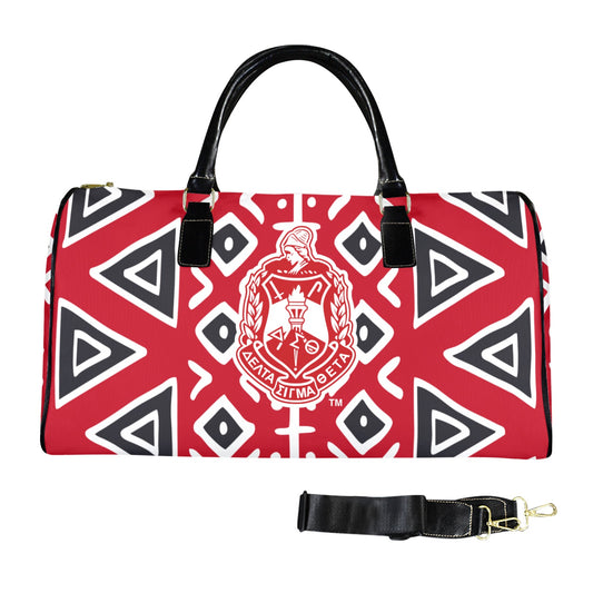 African Print Crest Duffle Bag