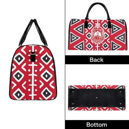 African Print Crest Duffle Bag