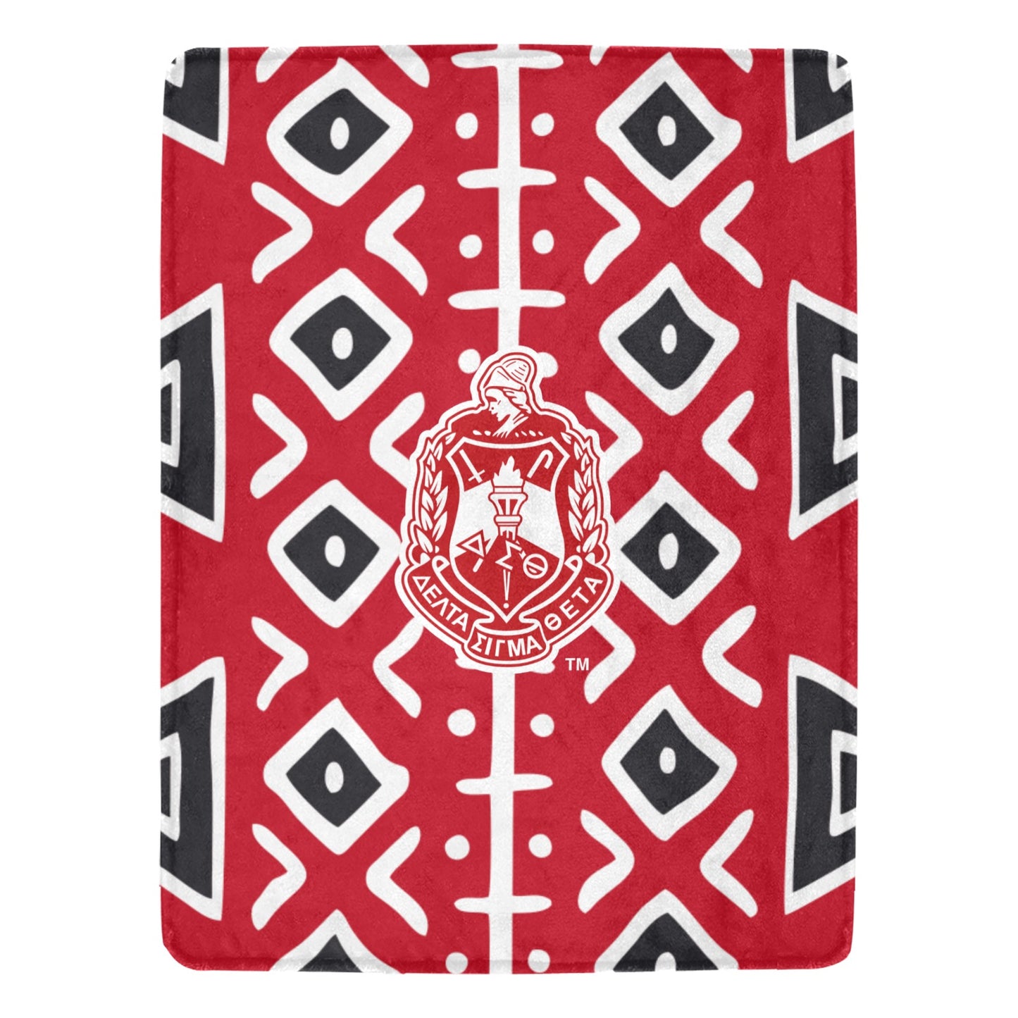 African Print Crest Fleece Blanket