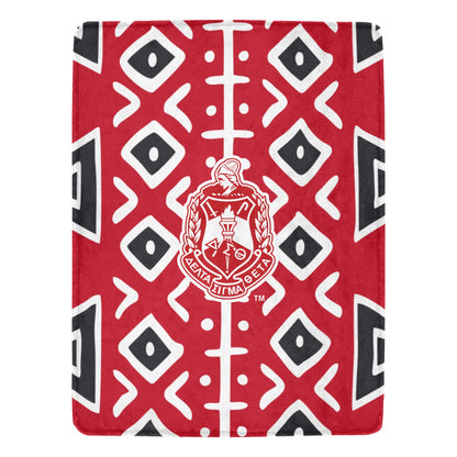 African Print Crest Fleece Blanket