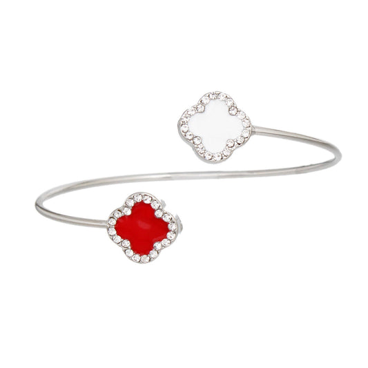 Open Clover Adjustable Bracelet