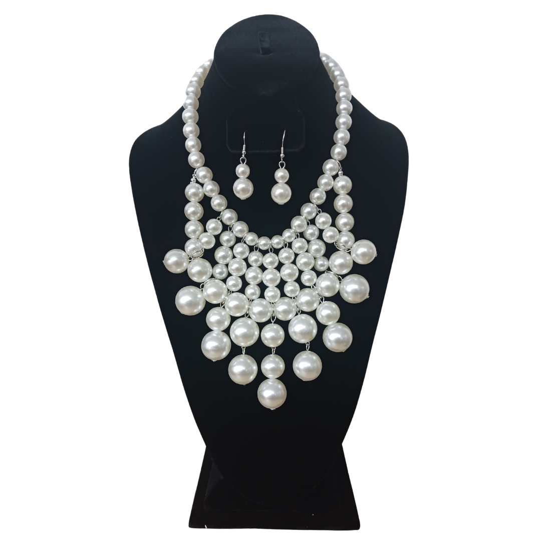 Multi-layer Pearls and Earring Sets