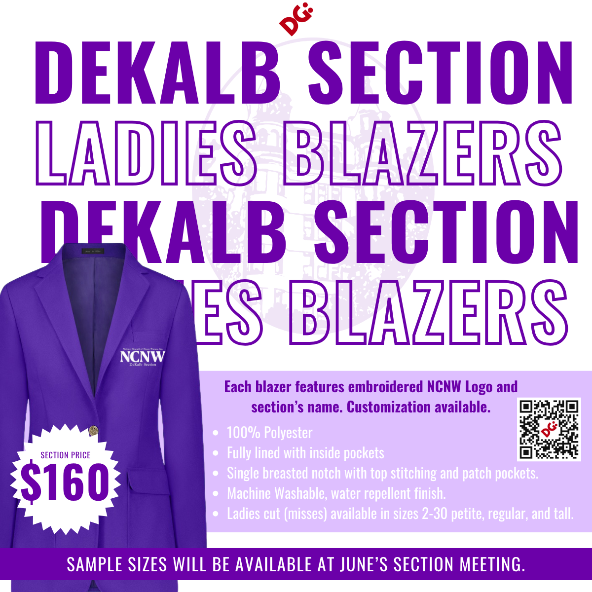 NCNW DeKalb Section Ladies Blazers
