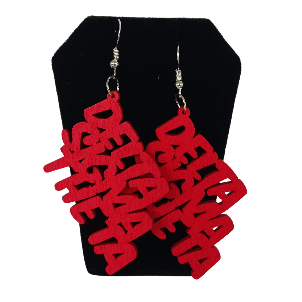 Delta Sigma Theta Wood Earrings