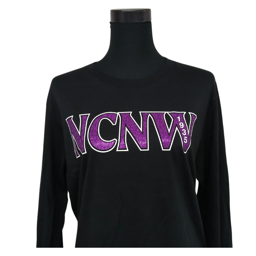 NCNW Glitter Letter Tee (Long Sleeve)