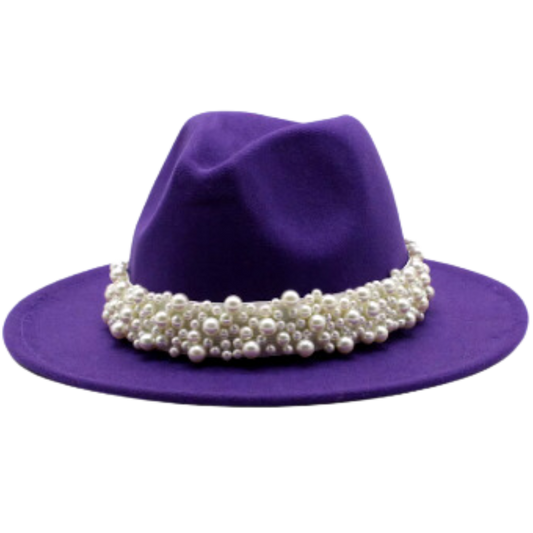 Pearl Band Brim Hat