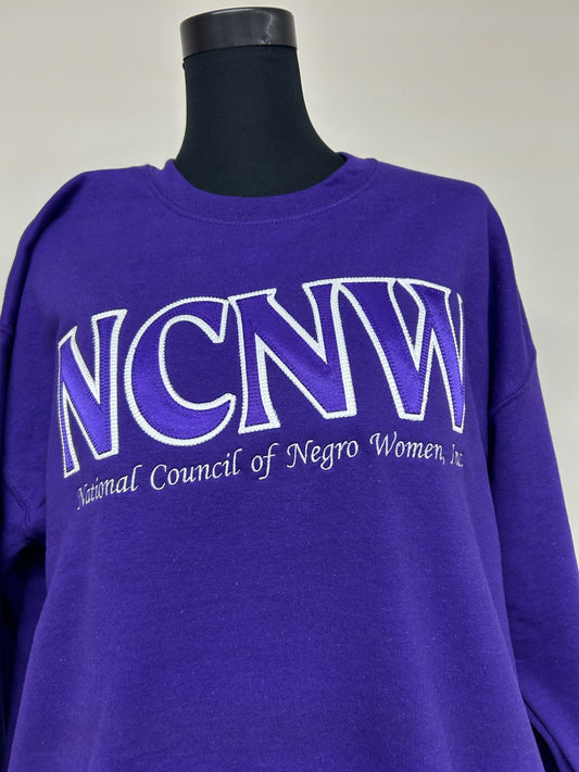 NCNW Embroidered Applique Sweatshirt