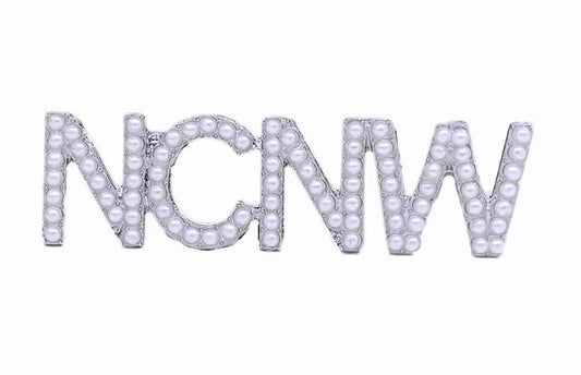 NCNW Pearl Letter Lapel Pin