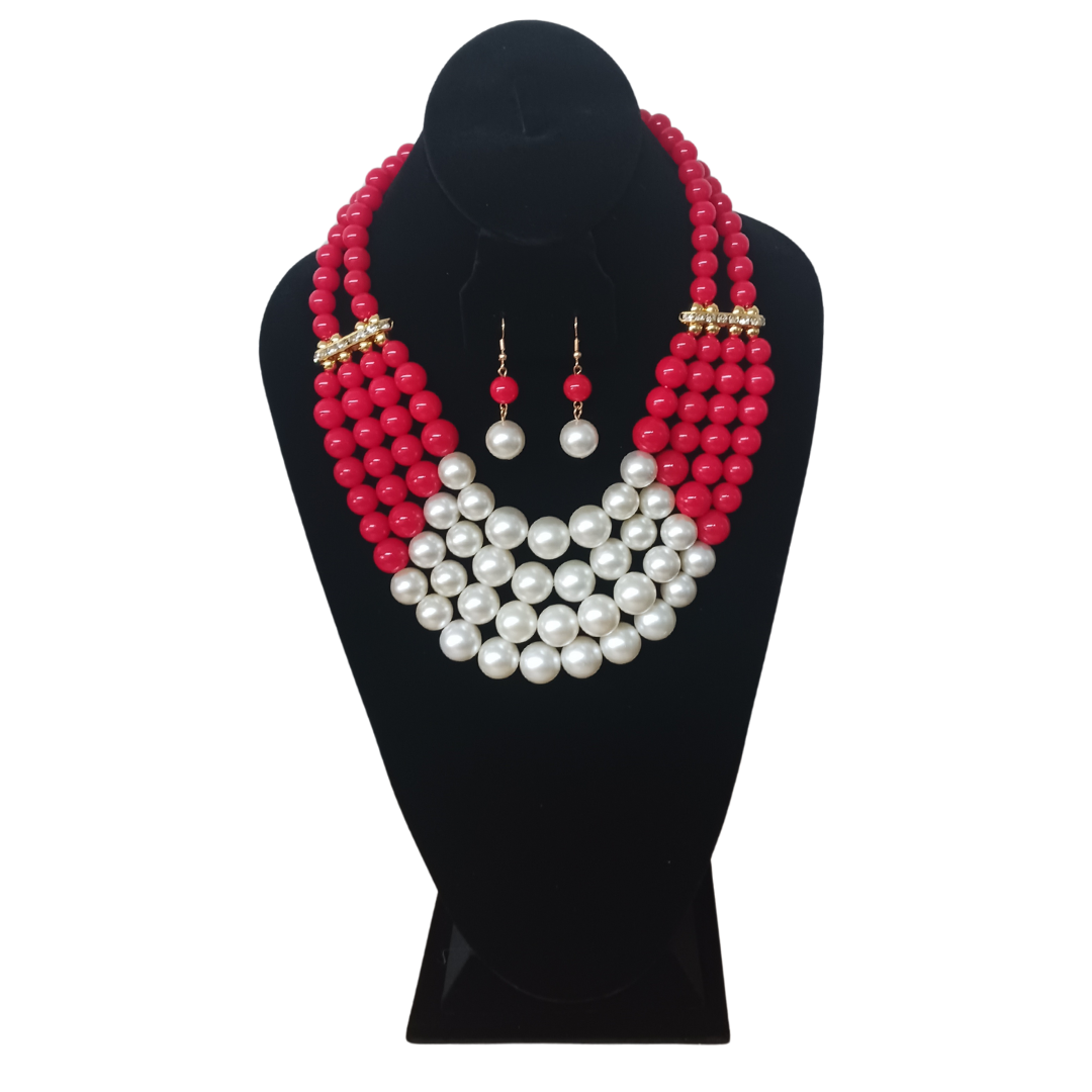 Multi-layer Pearls and Earring Sets