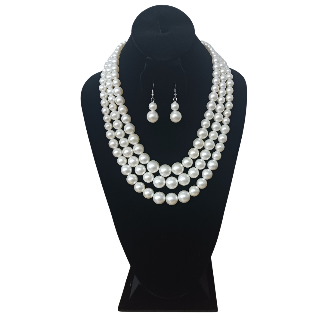 Multi-layer Pearls and Earring Sets