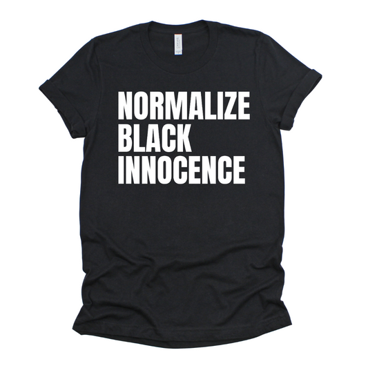 Normalize Black Innocence Tees